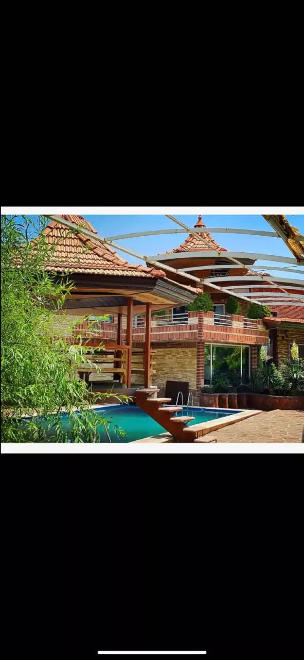 عمارت دربار با استخر داخل و روباز لاکچری فول گیم